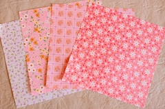 Imagen de 150 hojas CAJA ROJA. 15x15cm doble faz- japones