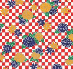 Imagen de Papel FLORAL WASHI 15x15cm, 40 hojas simple faz. Japones. YUZEN