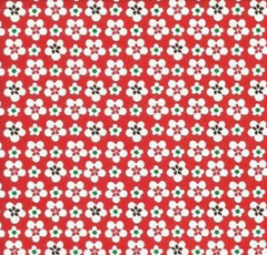 Papel FLORAL WASHI 15x15cm, 40 hojas simple faz. Japones. YUZEN