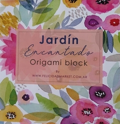 160 hojas BLOCK Jardín Encantado 15x15cm BIFAZ. Felicidad