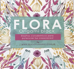 120 hojas BLOCK FLORA 15x15cm, Bifaz. Felicidad