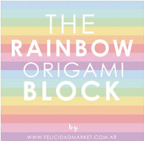 120 hojas BLOCK RAINBOW 15x15cm, bifaz liso. Marca Felicidad. Colores sólidos. Colores plenos