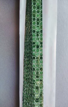18 CINTAS BRILLOSAS VERDE LUNARES GRANDES p/ estrellas de la suerte. - comprar online