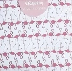 20 hojas FLAMINGOS 7,5x7,5cm, simple faz. Erquita en internet