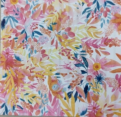 20 hojas FLORES NARANJA 15x15cm .Doble faz. Felicidad - comprar online
