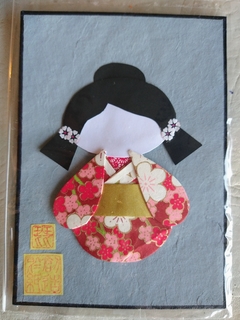 Kit n°4- Muñecas ninghyo con base súper resistente. - Hojas de Arte Origami