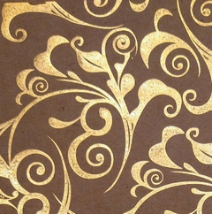 20 hojas Craft con dorado ARABESQUE 15x15cm - comprar online