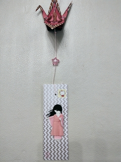 COLGANTE Grulla + muñeca de papel ninghyo - comprar online