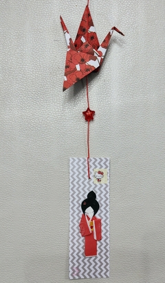 COLGANTE Grulla + muñeca de papel ninghyo - comprar online