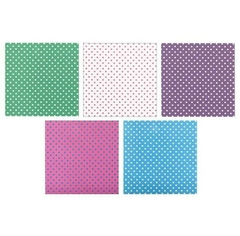 50 hojas LUNARES CHICOS. Bifaz. 15x15cm. Marca Daiso