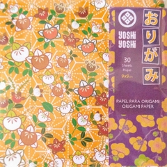 30 hojas Colección MURAZAKI, simple faz 9x9cm Yoshi Yoshi - comprar online