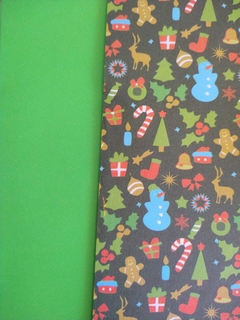 20 hojas MIX NAVIDEÑO E 15x15cm simple faz - comprar online