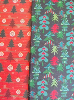 20 hojas MIX NAVIDEÑO MALULA 15x15cm simple faz - comprar online