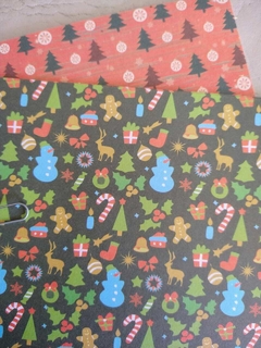 20 hojas MIX NAVIDEÑO MALULA 15x15cm simple faz en internet