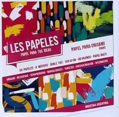 24 hojas PAINT - Bifaz 10x10cm. Les Papeles
