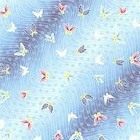Imagen de 80 hojas Pack CELESTE WASHI. 15x15cm simple faz- japones