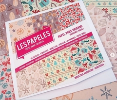 24 hojas ORIGAMIX XMAS 1 bifaz 15x15cm.Les Papeles Navidad - comprar online