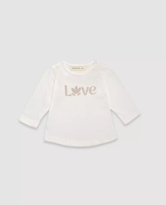 Remera estampa central LOVE (RB TULIP)