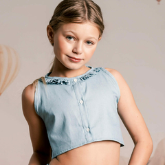 Top y falda en denim (CJ.TEXAS.WK) en internet