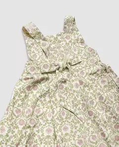 Vestido lino estampado (V GARDENIA) - comprar online