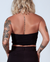 Blusa Sem Alça Nina Comfy Preta - comprar online
