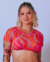 Cropped Naty Tule Estampa Verão - comprar online