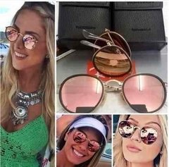 Imagem do Oculos De Sol Ray-Ban Round Dobrável De Cristal