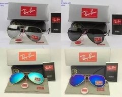 Kit C/3 Oculos De Sol Ray-Ban Aviador Classico De Cristal Cores Variadas na internet