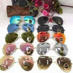 Kit C/2 Oculos De Sol Ray-Ban Aviador Classico De Cristal Cores Variadas na internet