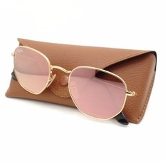 Imagem do Oculos De Sol Ray-Ban Hexagonal Espelhado De Cristal Cores Variadas