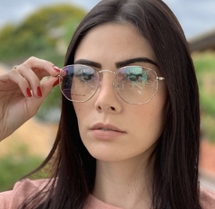 Oculos armação p/grau Ray-Ban Hexagonal 51mm