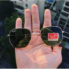 Oculos De Sol Ray-Ban Hexagonal Espelhado De Cristal Cores Variadas - loja online