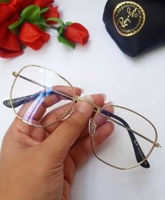Oculos armação p/grau Ray-Ban Hexagonal 51mm - loja online