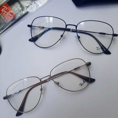 Óculos Armação P/Grau Ray-Ban Aviador Clip On 2 em 1 - loja online