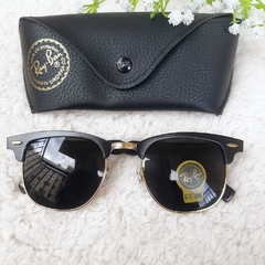 Oculos De Sol Ray-Ban Clubmaster Aluminium Metal - comprar online