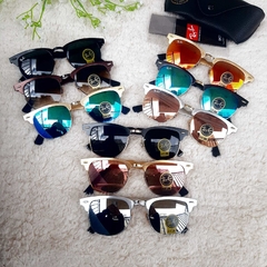 Oculos De Sol Ray-Ban Clubmaster Aluminium Metal - comprar online