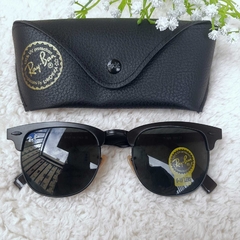 Oculos De Sol Ray-Ban Clubmaster Aluminium Metal - M&M Acessorios