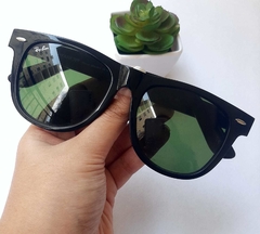 Óculos de Sol Ray-Ban Wayfarer RB2140 Black Piano Acetato - comprar online