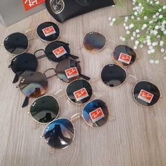 Oculos De Sol Ray-Ban Round De Cristal Cores Variadas