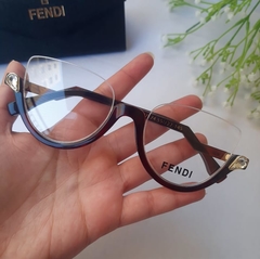 Oculos Armação p/grau Fendi meio aro