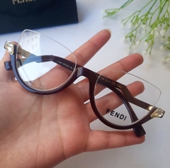 Oculos Armação p/grau Fendi meio aro - M&M Acessorios