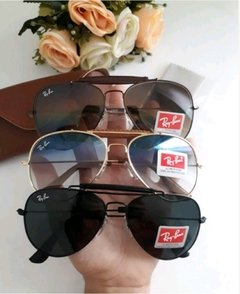 Óculos de Sol Ray-Ban Caçador de Couro lente de Cristal - comprar online