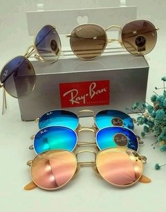 Kit C/3 oculos Ray-Ban Clubmaster + Hexagonal + Round - M&M Acessorios