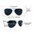 Óculos de Sol Aviador ( Polarizado ) Azul Degradê - RV Glasses - Atacado de Óculos