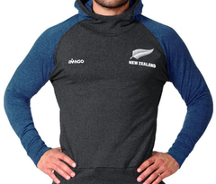 Buzo Canguro Imago All Blacks Gris/Azul Kids