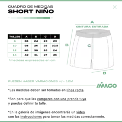 Short Imago Escocia Kids - comprar online