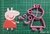 Cortante Chanchita Dibujito pig peppa 9cm reflejada - comprar online