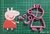Set Cortantes Chanchita, hermano y casa Dibujito pig peppa - comprar online