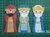 Set cortantes Reyes Magos 11cm collage Navidad