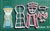 Set cortantes Reyes Magos 11cm collage Navidad - Cortantes KUKEN 3D